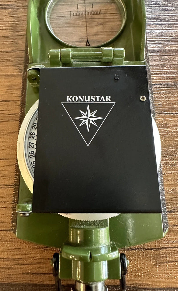 BUSSOLA MILITARE KONUSTAR 11 VERDE IN METALLO CON CLINOMETRO KONUS