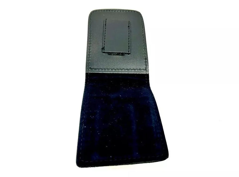 PORTA PLACCA PER CLIP METALLO  POLIZIA DI  STATO CUOIO VEGA HOLSTER
