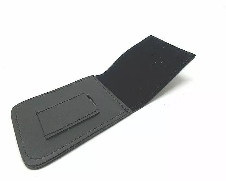 PORTA PLACCA PER CLIP METALLO  POLIZIA DI  STATO CUOIO VEGA HOLSTER
