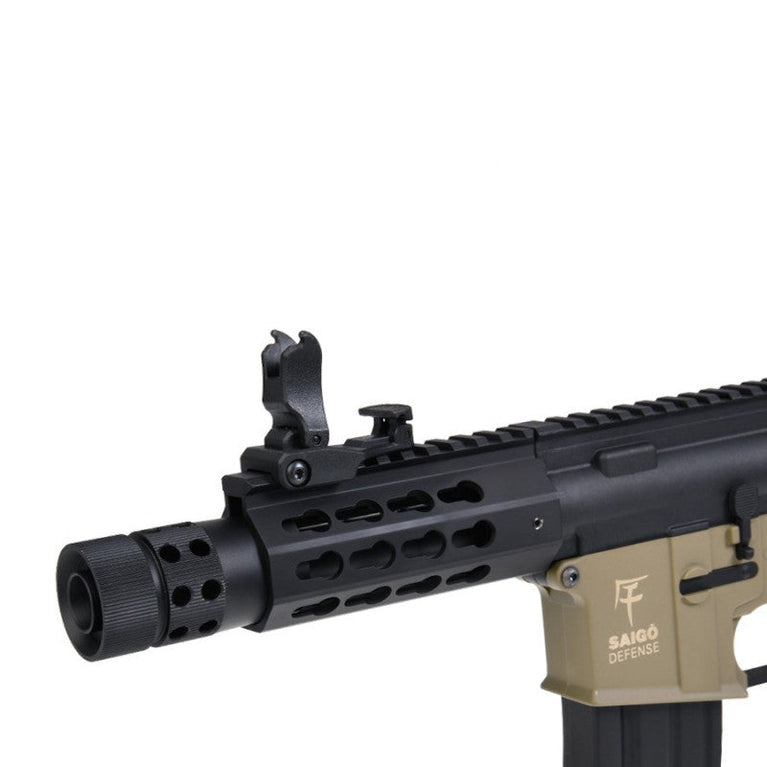 FUCILE SOFTAIR ELETTRICO M4 KENJI SHORT S TAN SAIGO DEFENSE
