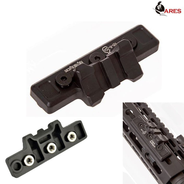 Slitta 45° Offset Keymod Black Ares