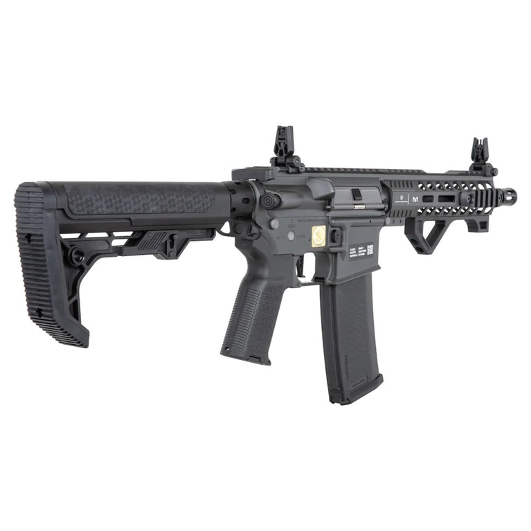 FUCILE SOFTAIR ELETTRICO RRA SA-P17 PRIME LIGHT OPS STOCK ASTER II ETU NERO/GRIGIO SPECNA ARMS