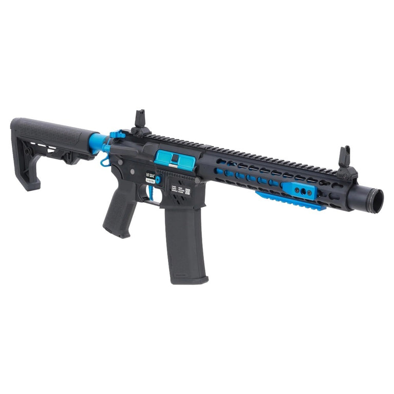 FUCILE SOFTAIR ELETTRICO SA-E40 EDGE HAL2 ETU LIGHT OPS STOCK GEN.2 NERO/BLU SPECNA ARMS