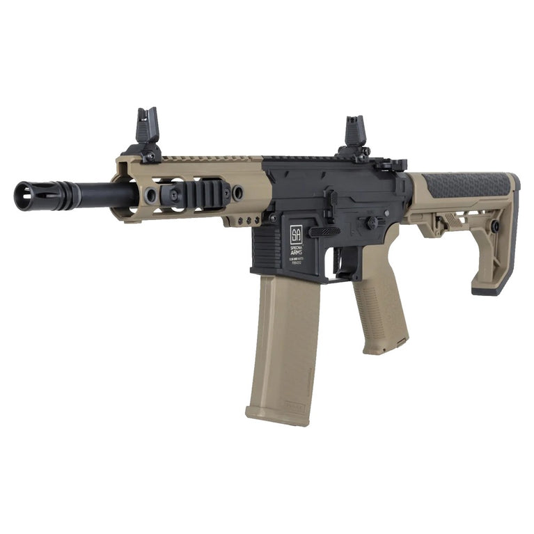 FUCILE SOFTAIR ELETTRICO SA-F04-RL FLEX GEN.2 HAL ETU CON CALCIO LIGHT OPS TAN/NERO SPECNA ARMS