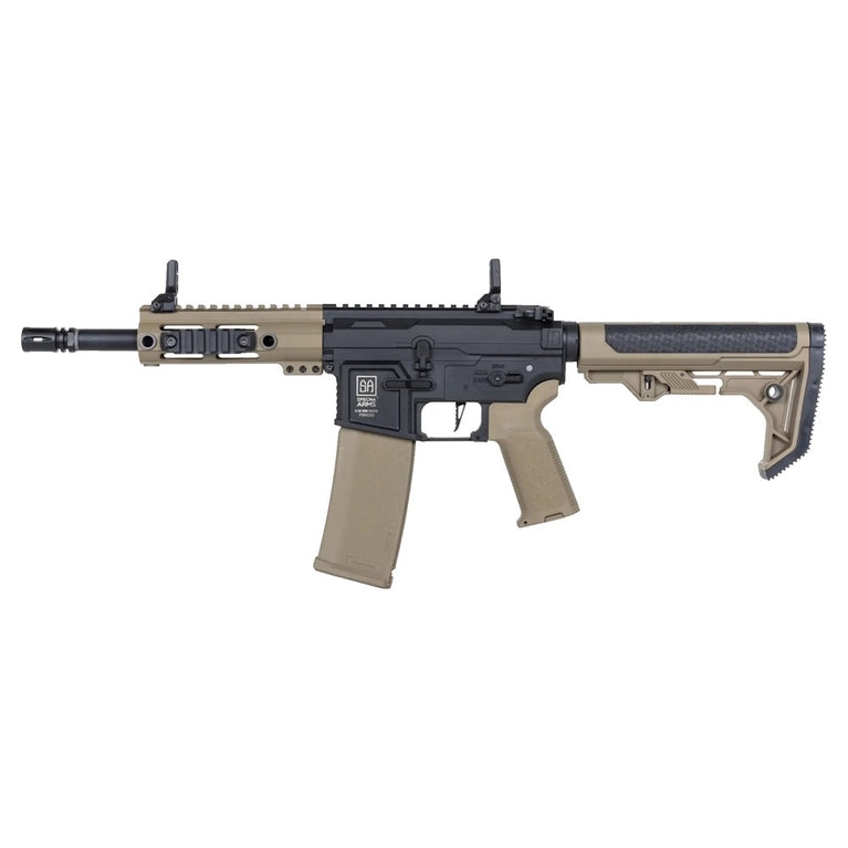 FUCILE SOFTAIR ELETTRICO SA-F04-RL FLEX GEN.2 HAL ETU CON CALCIO LIGHT OPS TAN/NERO SPECNA ARMS