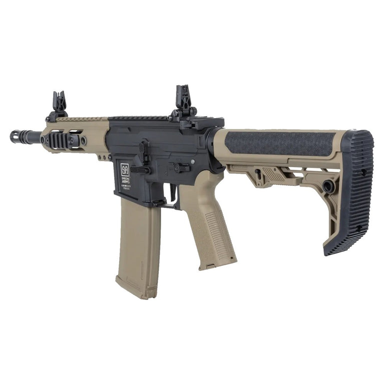 FUCILE SOFTAIR ELETTRICO SA-F04-RL FLEX GEN.2 HAL ETU CON CALCIO LIGHT OPS TAN/NERO SPECNA ARMS