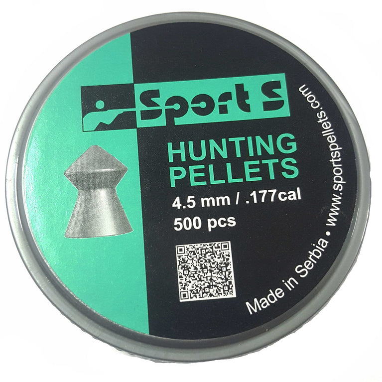 PIOMBINI A PUNTA HUNTING PELLETS CAL. 4,5mm/.177 SPORT S 500PCS