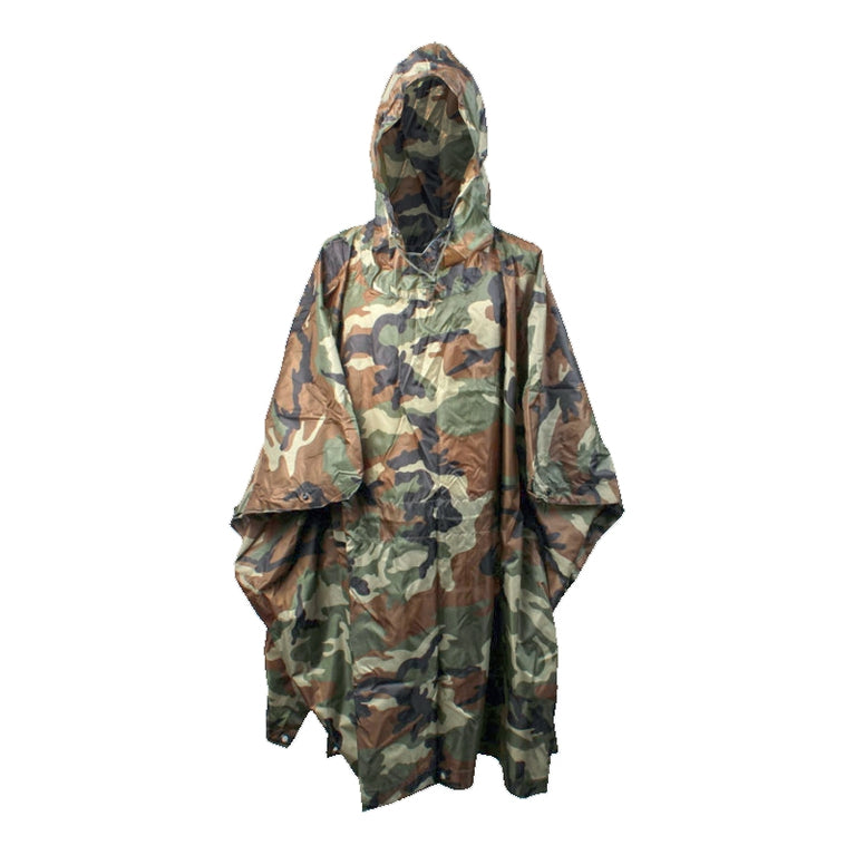TELO PONCHOS RIPSTOP CAMO WOODLAND SBB