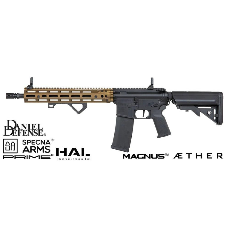 FUCILE SOFTAIR ELETTRICO DANIEL DEFENSE RIS III 12.5" SA-P28 PRIME HAL ETU CHAOS BRONZE/NERO SPECNA ARMS