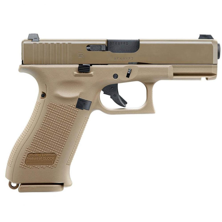 PISTOLA GLOCK 19X METAL VERSION GAS SCARRELLANTE COLORE DESERT UMAREX