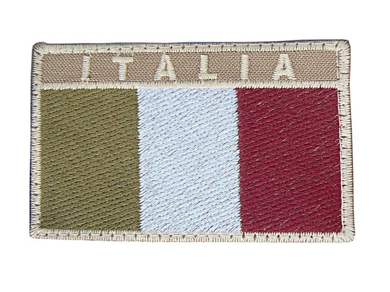 Patch Ricamata ITALIA Con Velcro COLORI VARI