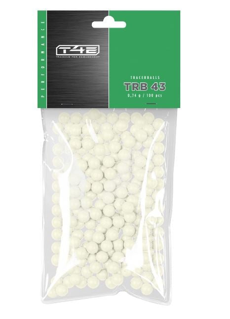 PALLETTONI FLUORESCENTI CAL. 43 TRB 0.74 gr CONFEZIONE DA 100 pcs T4E UMAREX