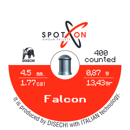PIOMBINI CAL. 4,5/.177 0,87g 400 PCS SPOT ON
