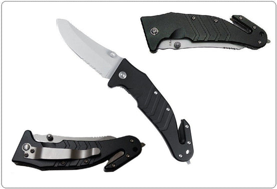 COLTELLO PRONTO INTERVENTO COLORE NERO MILTEC