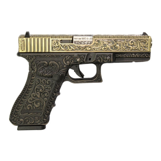 PISTOLA SOFTAIR A GAS G-17 CLASSIC BRONZE FLORAL EDITION WE