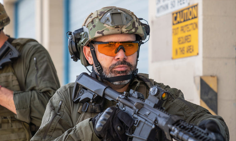 OCCHIALI PROTTETTIVI BALISTICI SABER ADVANCED SET CON TRE LENTI E MONTATURA NERA WILEY X