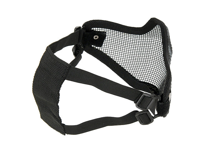 Maschera protettiva in acciaio mezza faccia V.1 NERO/TESCHIO WOSPORT