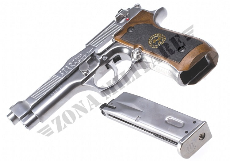Pistola M92 Biohazard Chrome Full Metal Gas We