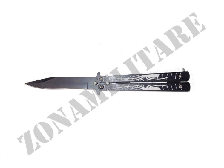 Coltello A Farfalla Richiudibile Spider Grigio 10 Cm