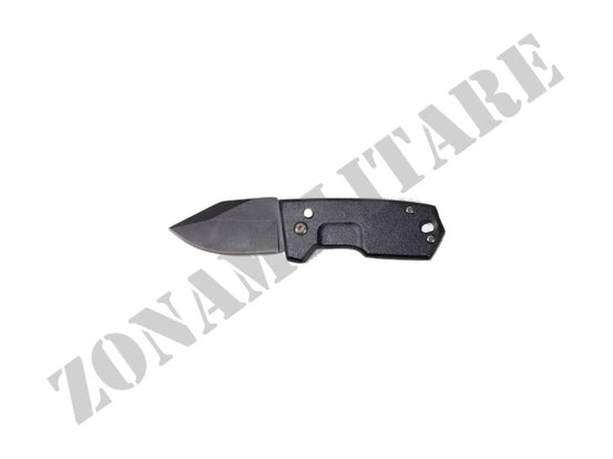 Coltellino Pocket Black Richiudibile Con Lama Liscia