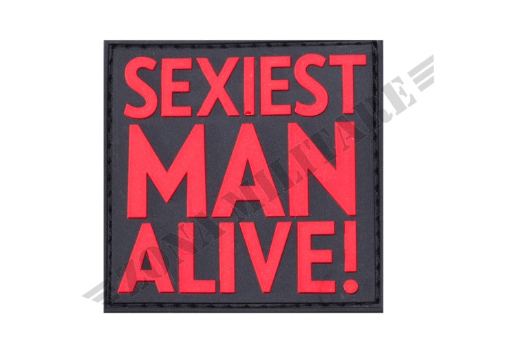 Patch Gommata Sexiest Man Alive Rubber Jtg Black Medic