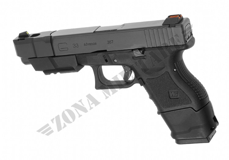 Pistola Glock We33 Advanced Metal Version Gas We Black