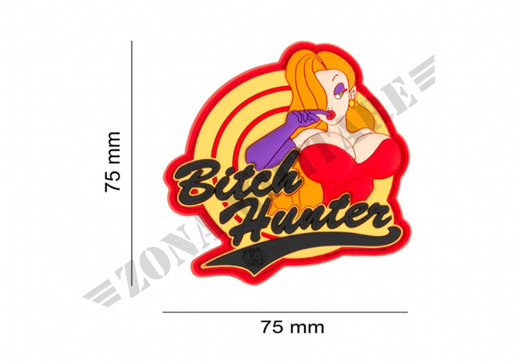 Patch Gommata Bitch Hunter Rubber Patch Jtg Color