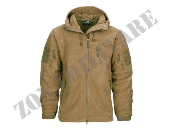 Giacca Fleece Hexagon Colore Coyote Brown 101 Inc