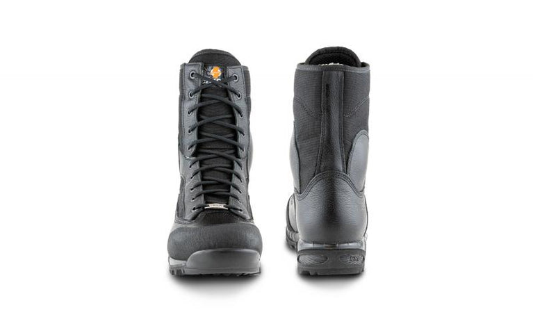 Anfibio Leopard Pelle Nero Crispi