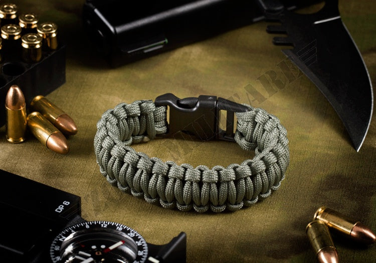 Paracord Bracelet Gray Invader Gear