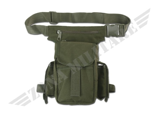 Borsa Cosciale Multi Tasca Od Green Miltec
