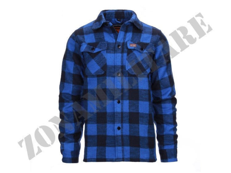 Flanel Contractor Shirt Fostex Garments Blue And Black