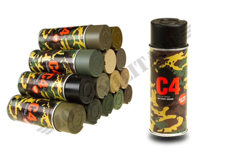 Vernice C4 Mil Grade Color Spray Spray Ral 9021 Armamat