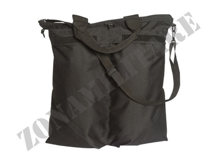 BORSA PORTA CASCO CON TRACOLLA E SPALLACCI NERA MILTEC