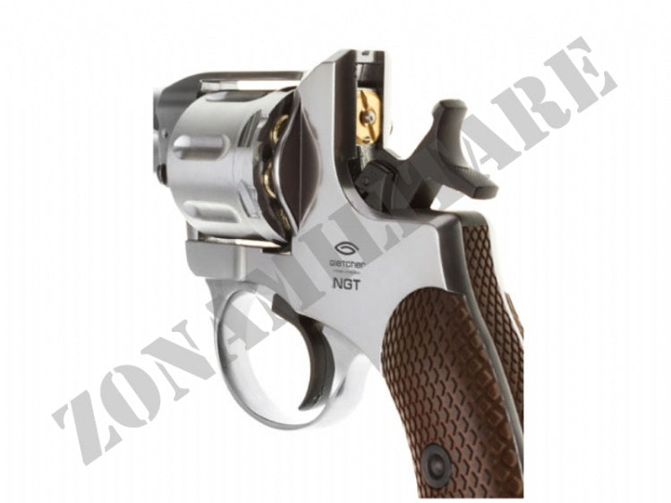 Revolver Gletcher Ngt Co2 Cal 4.5 Pot.<7.5 Joule Silver