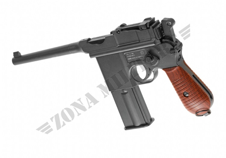 PISTOLA MAUSER C96 FULL METAL CO2 NERA KWC