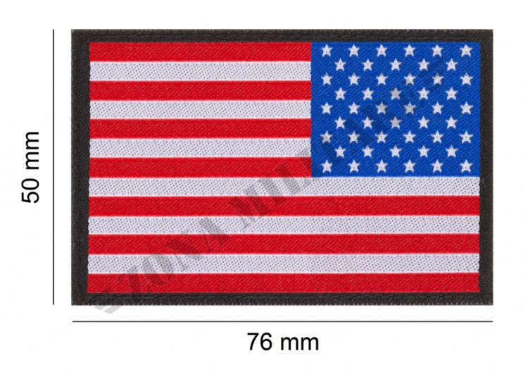Usa Reversed Flag Patch Clawgear Color Version
