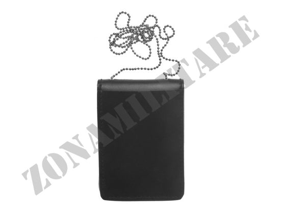 Porta Placca In Pelle Verticale Neutra Nera Vega Holster