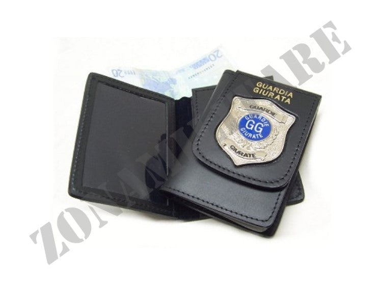 Portafoglio Guardia Giurata Placca Argentata Vega Holster