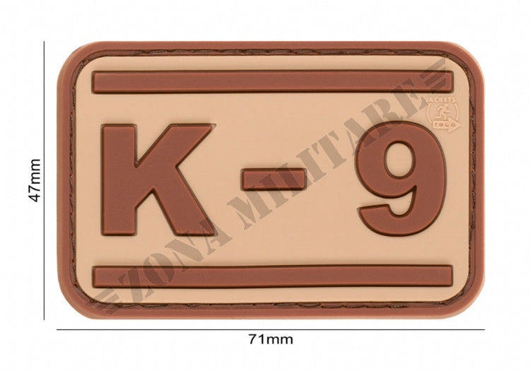 Patch Gommata K-9 Rubber Jtg Desert