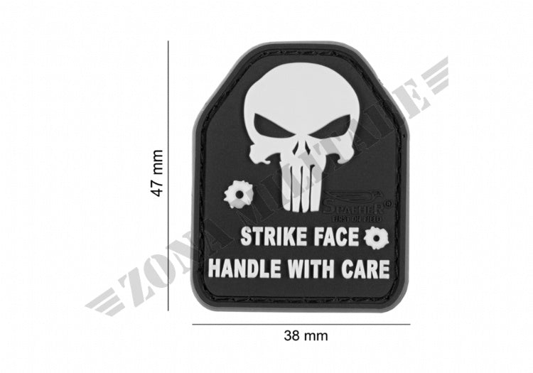 Sapi Skull Rubber Patch Jtg Black