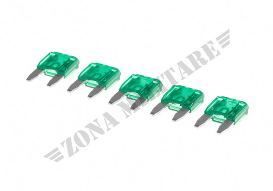 Fusibili Mini Flat FBM15 - 15A, Colore Blu - Confezione Da 50 Pezzi Per Auto E Moto