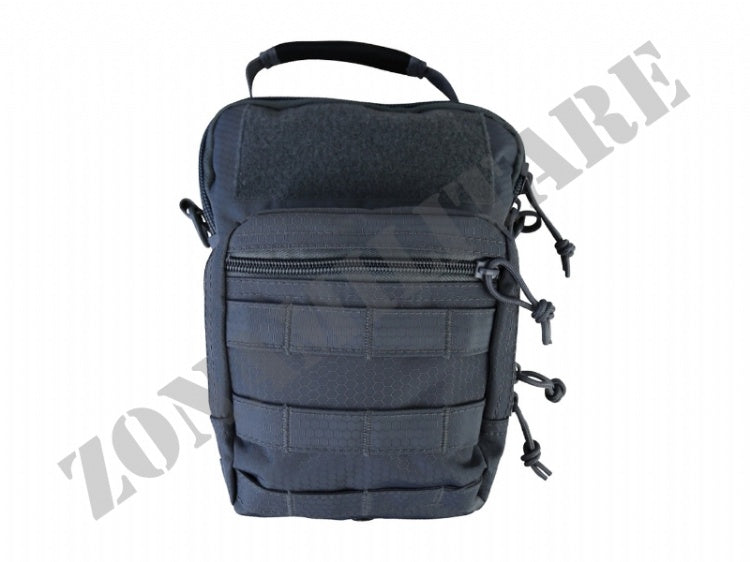 Monospalla Hex Stop Explorer Shoulder Bag Gunmetal Grey Kombat