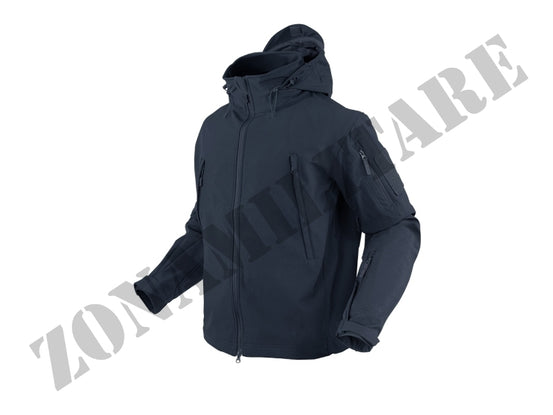 Giacca Softshell Jacket Con Cappuccio colorazione BLUE NAVY CONDOR