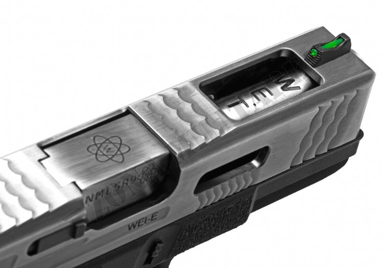 Pistola G Force 19 Sv Metal Version Gbb We Silver/Black Edition