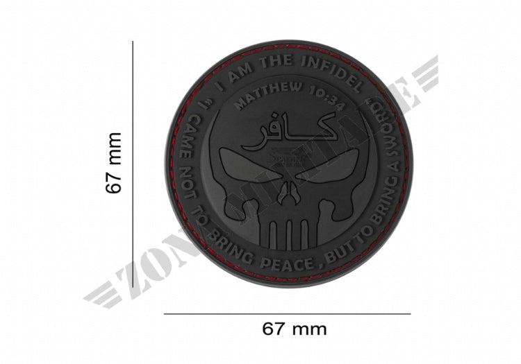 Patch Gommata The Infidel Punisher Rubber Blackops