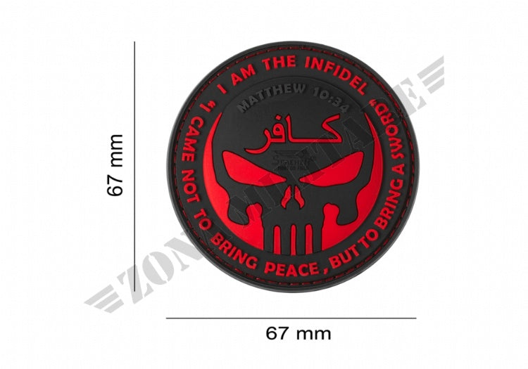 Patch Gommata The Infidel Punisher Rubber Blackmedic