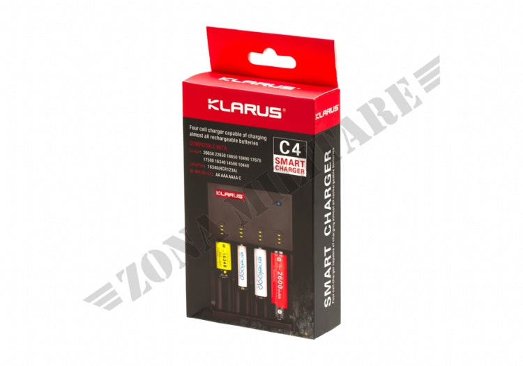 Carica Batterie C4 Battery Charger Klarus