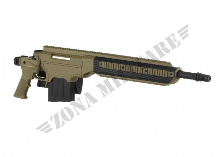 Fucile A338 Bolt-Action Sniper Con Silenziatore Tan