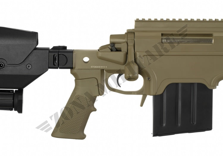 Fucile A338 Bolt-Action Sniper Con Silenziatore Tan